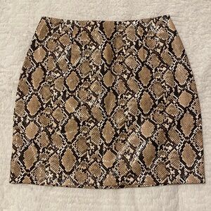 idem ditto Snakeskin miniskirt